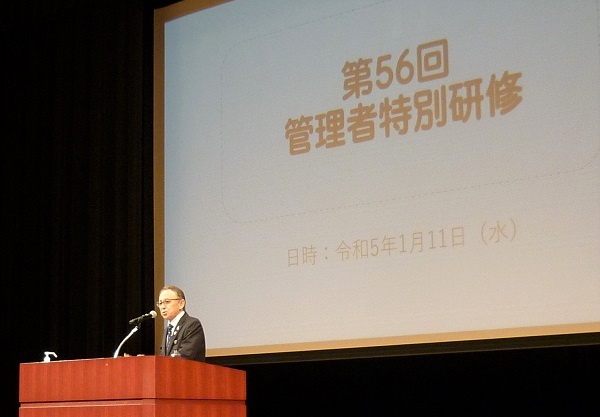 写真:知事講話の様子1