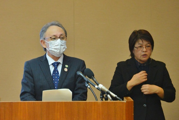 写真：会見の様子