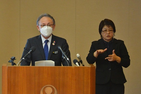 写真：会見の様子