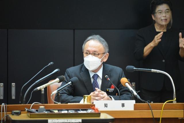 写真：知事記者会見の様子