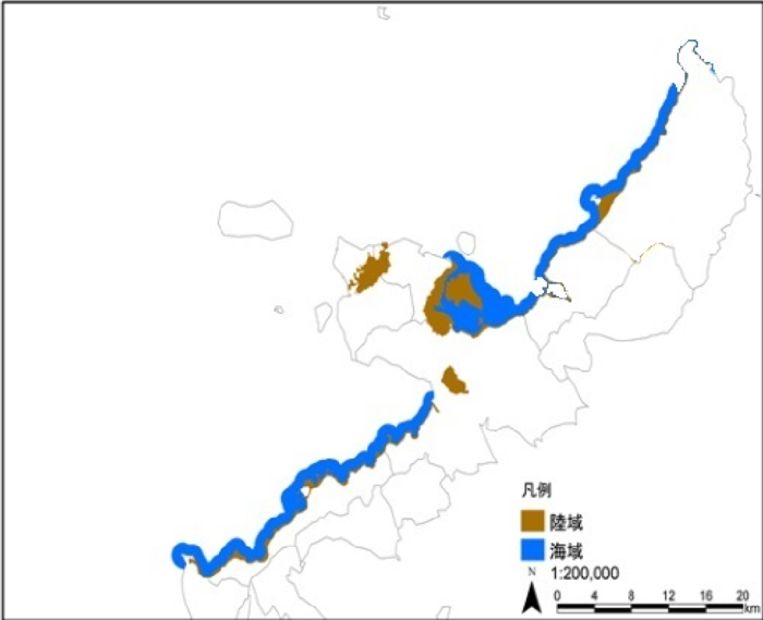 イラスト：沖縄海岸国定公園区域図