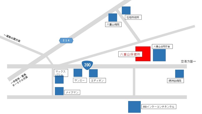 イラスト：保健所地図