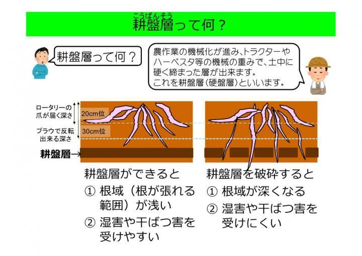 イラスト：耕盤層って何？