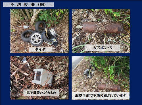 写真：不法投棄例