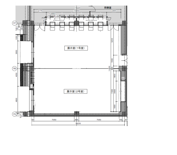 イラスト：企画展示室の図面