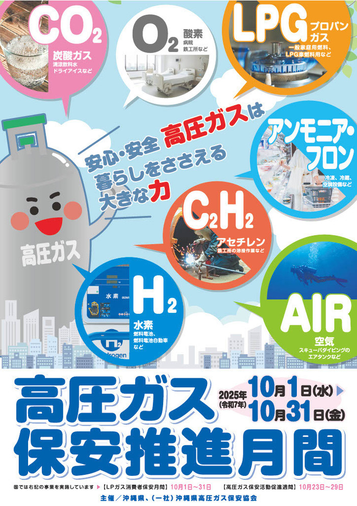 写真：高圧ガス保安推進月間のポスター