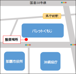 地図：首里城マンホール位置図