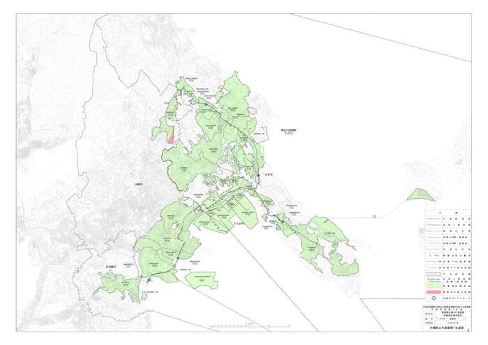 地図：具志川処理区計画平面図