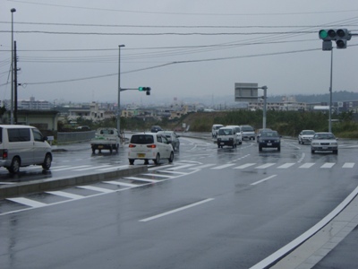 写真：県道16号線付近の様子