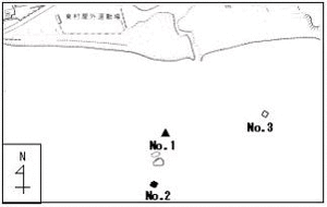 地図：平良川河口域1