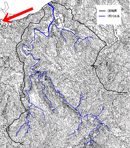 地図：源河川2