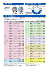 選挙区別　沖縄県議会議員一覧チラシ（裏面）