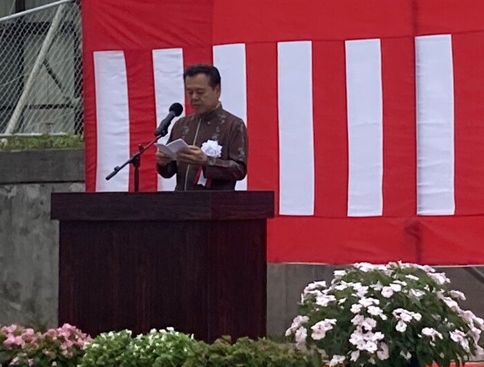 写真：第74回沖縄県植樹祭　南城市長