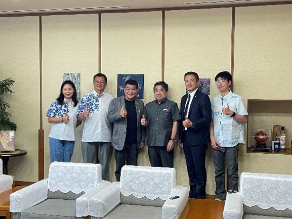 台湾台東県緑島郷公所・郷長の池田副知事表敬