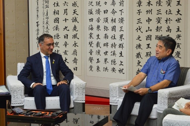 駐日イスラエル特命全権大使の池田副知事表敬