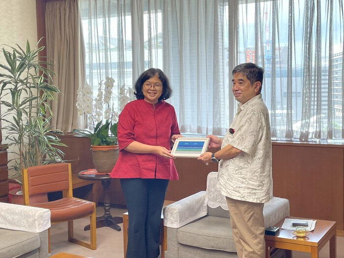 駐日インドネシア共和国副大使の池田副知事表敬