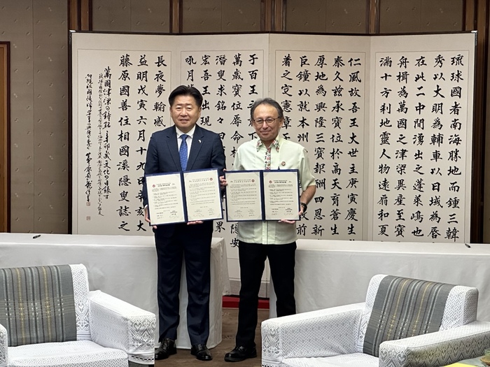 韓国済州特別自治道知事の来県