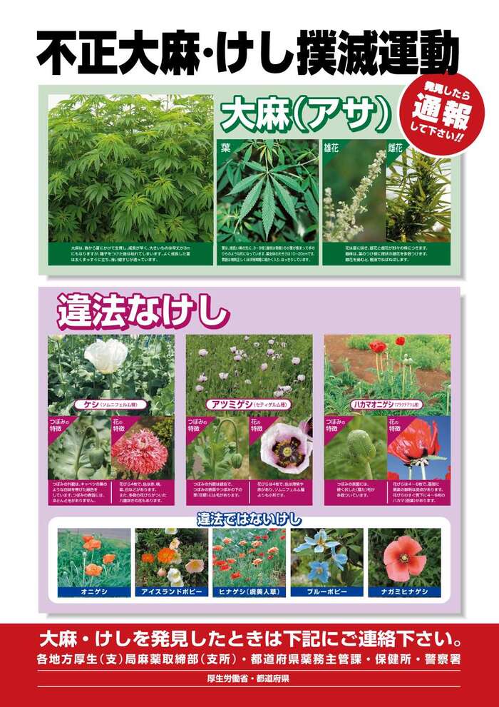 危険ドラッグ注意喚起ポスター