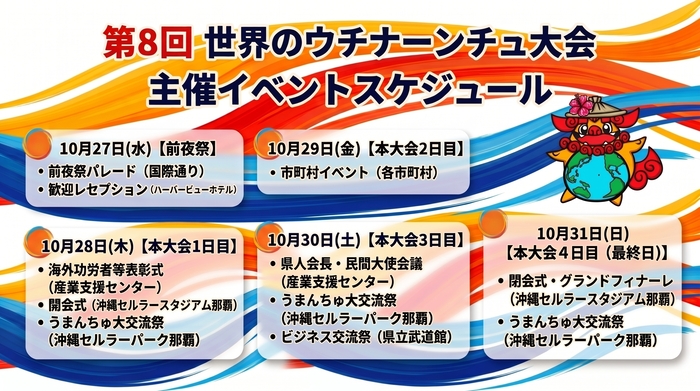 主催イベント日程
